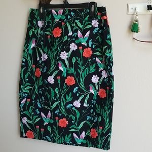 Kate♤Spade, jardin jacquard pencil skirt, sz 2